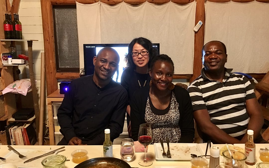 長崎大学グローバルヘルス科で研究しているアフリカの研究者たち