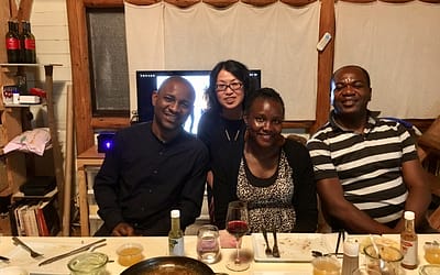 Researchers from Africa working at the Nagasaki University Global Health